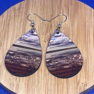 Cloud Reflection on Lake Earrings